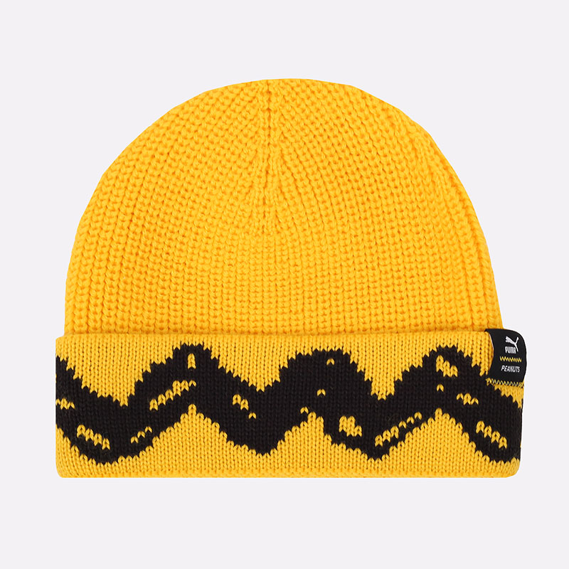  желтая шапка PUMA x Peanuts Beanie 02326802 - цена, описание, фото 1